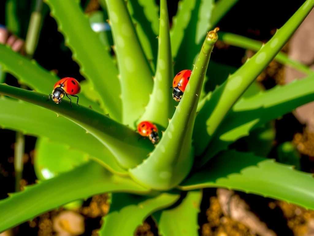 Aloe Vera and Ladybugs: Beneficial Insect Attraction