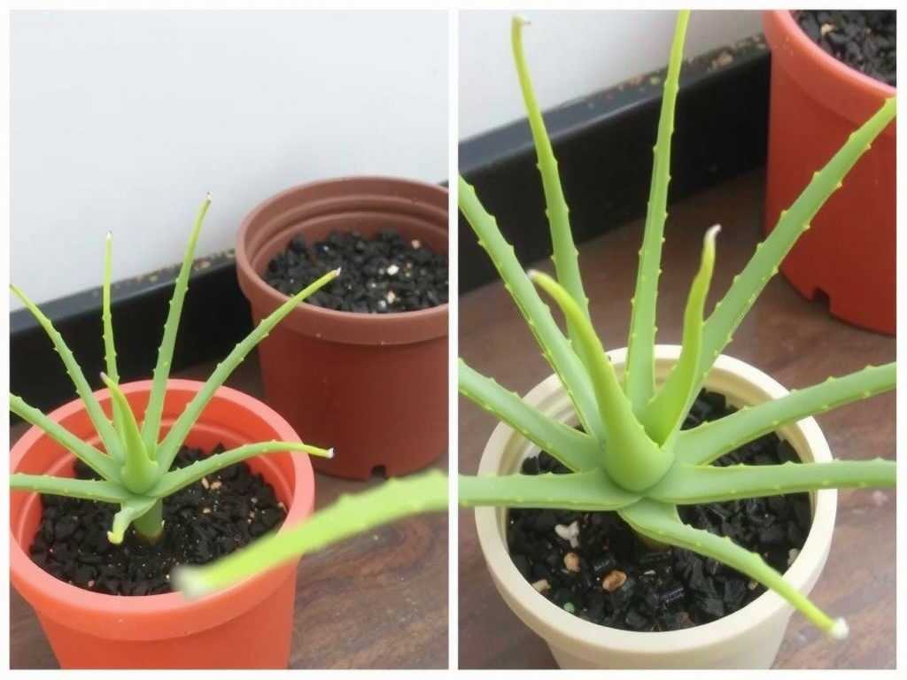 Aloe Vera Plant Growth: Monitoring Progress
