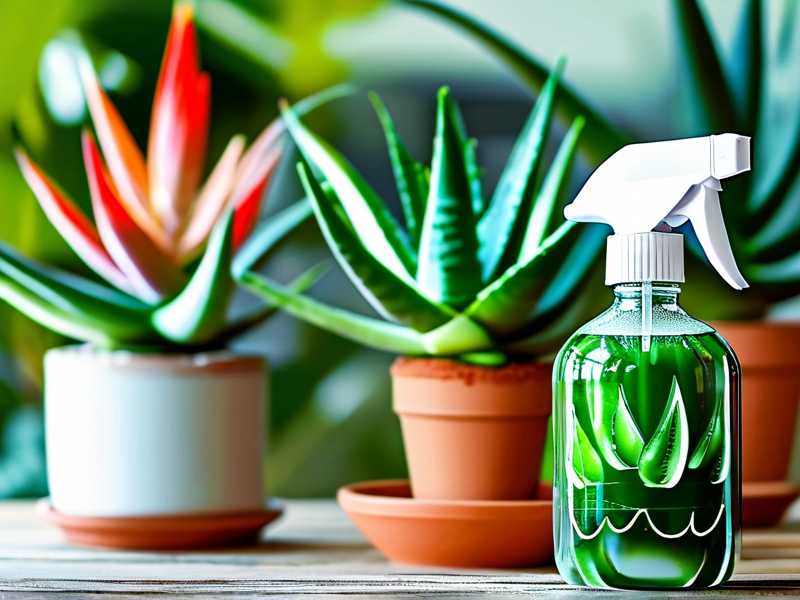 How natural homemade sprays keep bugs away from indoor aloe plants