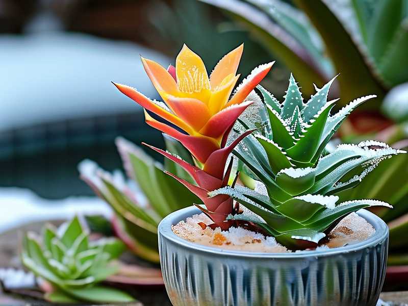 How to protect outdoor aloe vera from harsh winter cold and frost damage