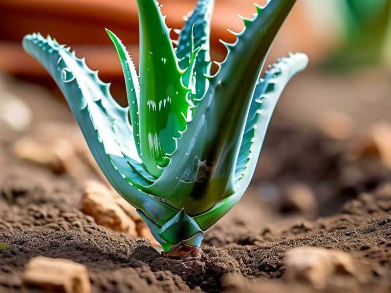 How to avoid soil contamination during aloe propagation
