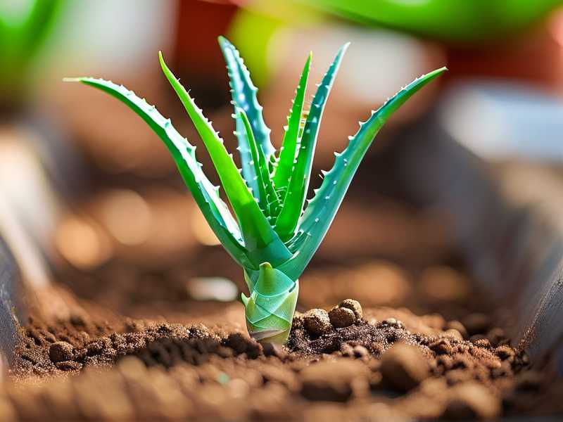 How to stabilize soil environment for aloe seedling growth