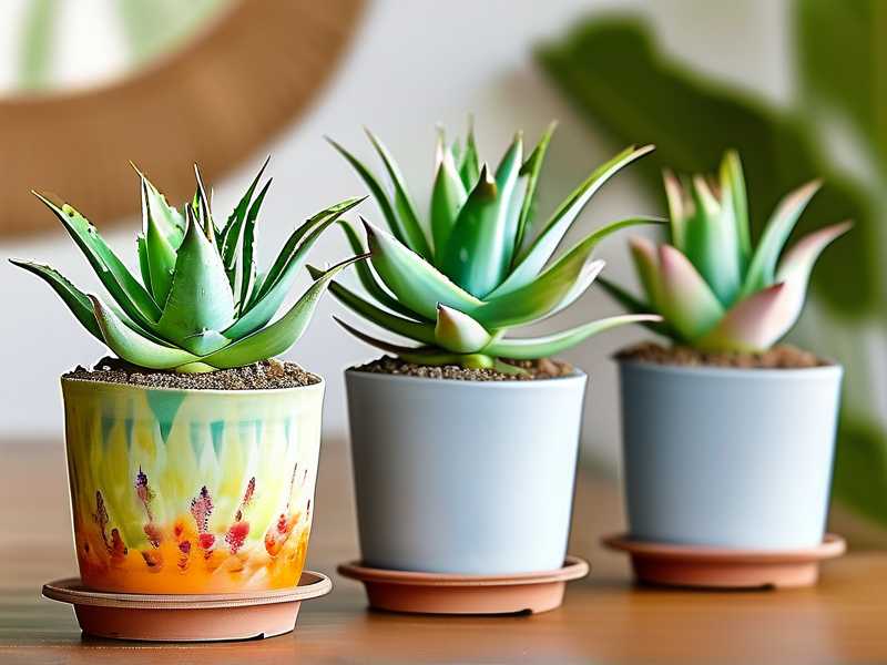 How to prepare independent pots for aloe pup transplantation