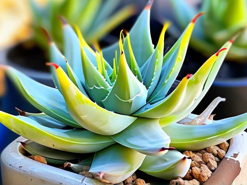 How to separate clustered aloe pups without root injury(1) How to separate clustered aloe pups without root injury(1)