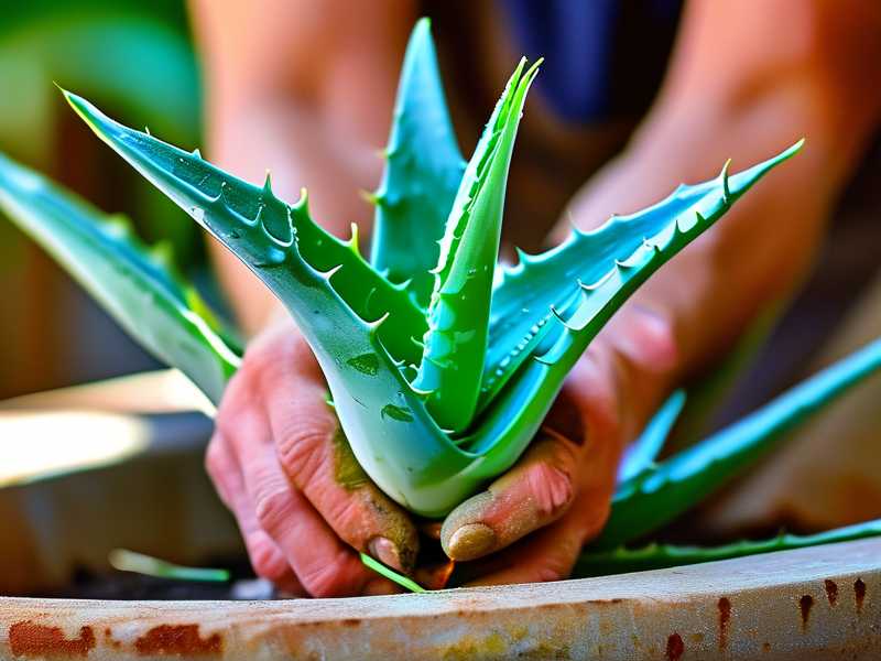 How to adjust light for aloe post-pruning recovery growth(1)
