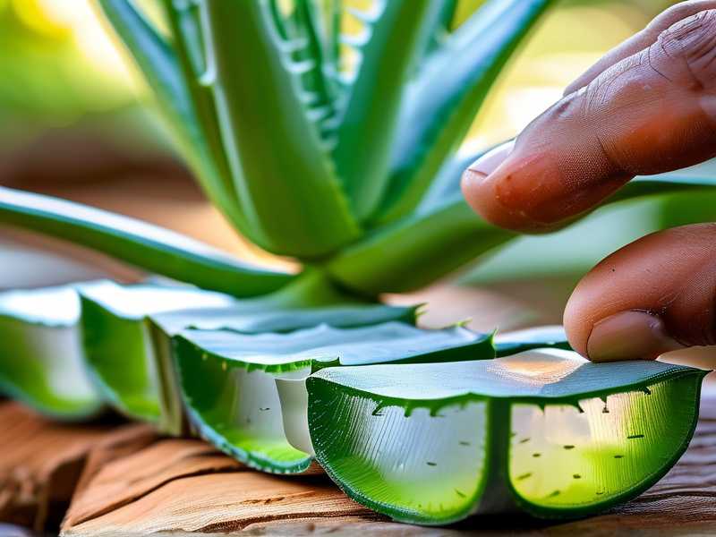 How to avoid stress for aloe after large-area pruning
