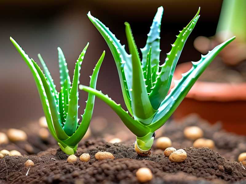 How to adjust soil moisture for aloe seedling propagation