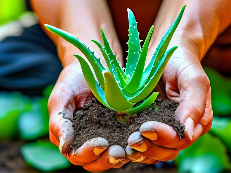 How to promote new leaf growth of rooted aloe cuttings