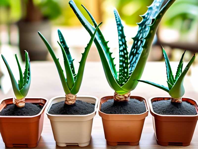 How to stabilize aloe pup growth in new pots