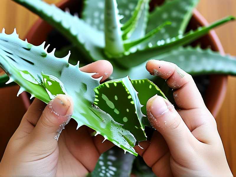 How to dry aloe pup wounds before transplanting