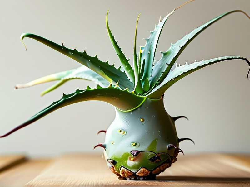 How to remove yellowed bottom leaves of mature aloe(1) How to remove yellowed bottom leaves of mature aloe(1)