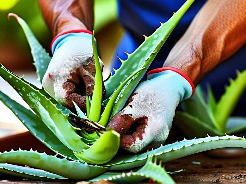 How to trim damaged aloe leaves to avoid growth impact(1) How to trim damaged aloe leaves to avoid growth impact(1)
