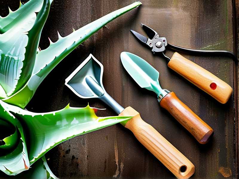How to disinfect tools before aloe leaf pruning