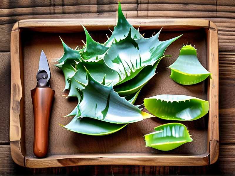 How to disinfect tools before aloe leaf pruning(1)