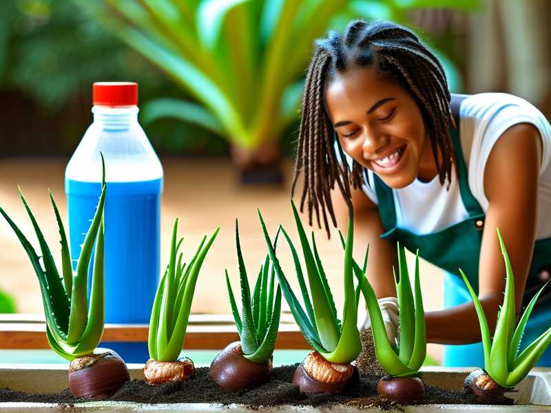 How to apply targeted nutrients for aloe root strengthening(1)