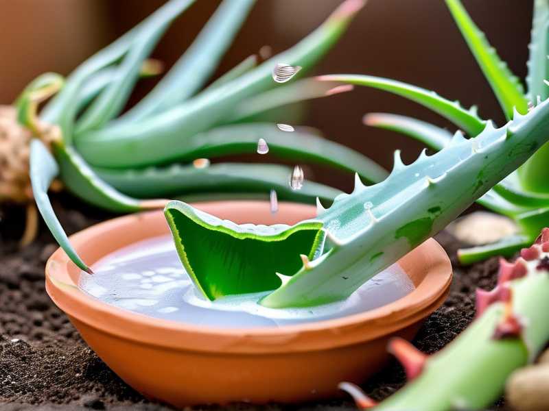 How to avoid nutrient precipitation in aloe pot soil