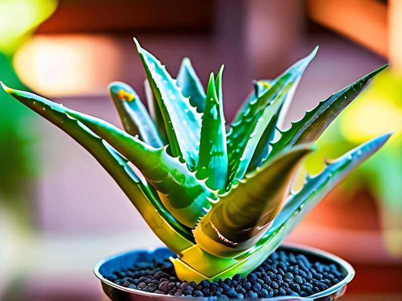 How to use slow-release fertilizer for steady aloe growth