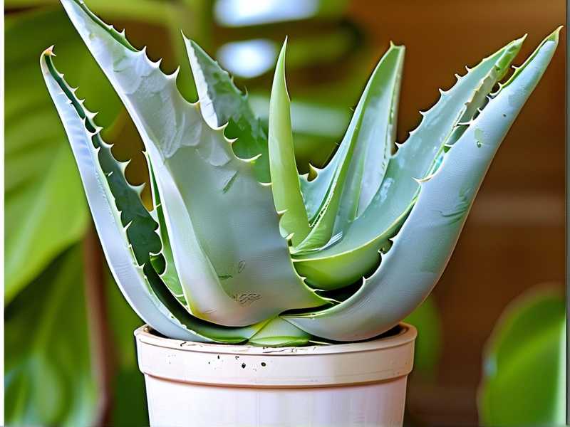 How to fix pale aloe leaves caused by nutrient deficiency