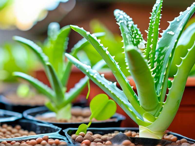 How to adjust nutrient supply for aloe seedling growth