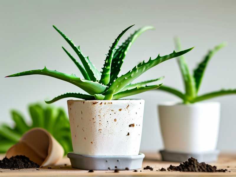 How to renew pot medium to fix aloe stunted growth(1)