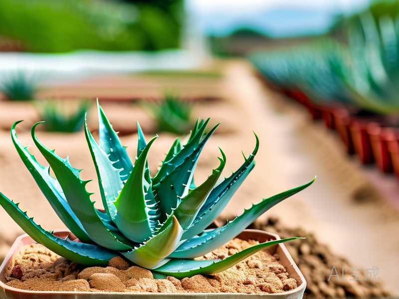 How to prevent soil powdering for long-term potted aloe